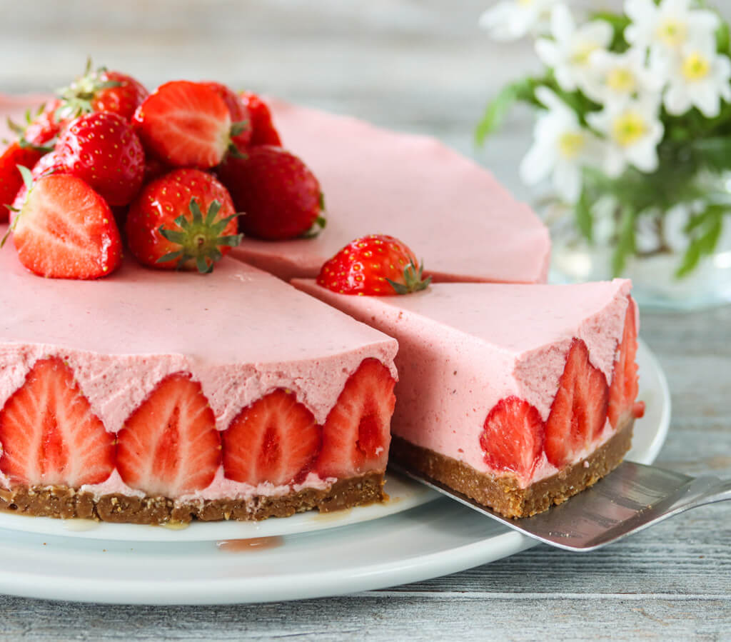 Jordbærmoussekake