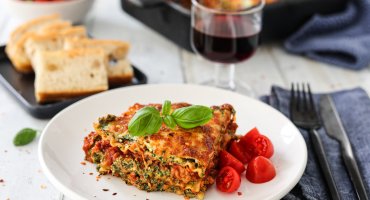 Image: LASAGNE MED RAGU OG SPINAT- OG RICOTTAFYLL