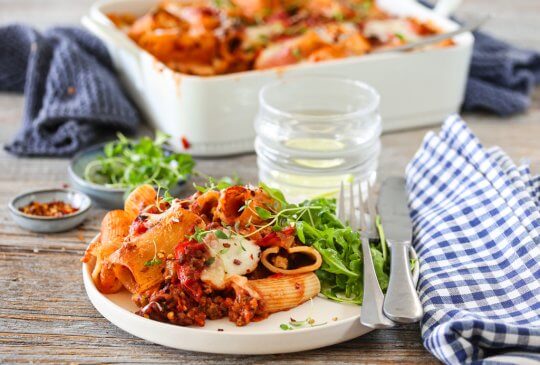 Image: PASTA AL FORNO – FARGERIK ITALIENSK PASTAGRATENG