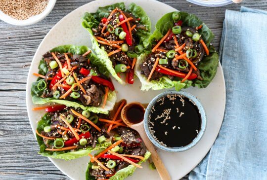 Image: REINSDYRWRAPS MED TERYIAKISAUS