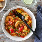 Image: JAMBALAYA – MED KYLLING, CHORIZO OG REKER