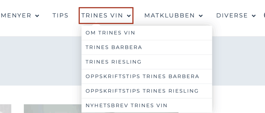 Trines vin - navigasjon