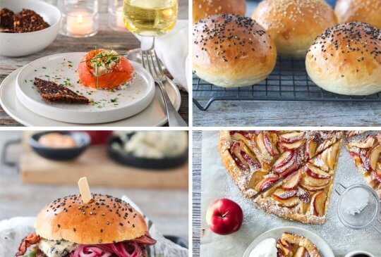 Image: SEPTEMBERMENYEN; RØKELAKSMOUSSE, HJORTEBURGER OG EPLEGALETTE