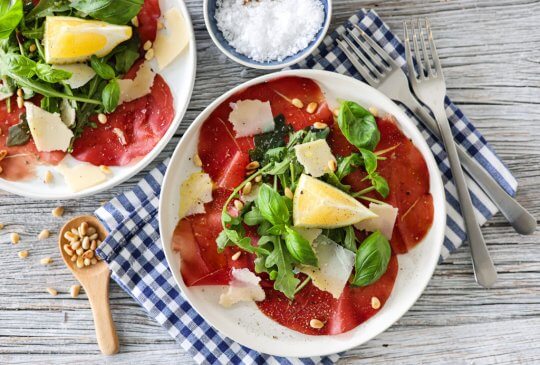 Image: BRESAOLA MED RUCCULA OG PARMESAN