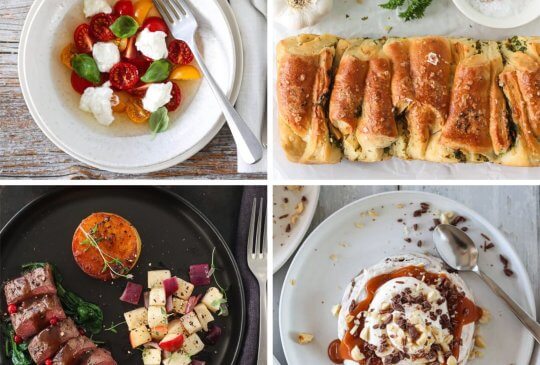 Image: OKTOBERMENYEN; TOMATSALAT, REINSDYRFILET & SJOKOLADEPAVLOVA