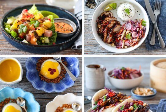 Image: NOVEMBERMENYEN; TUNFISKTARTAR, ASIATISK RIBBE & KOKOS-PANNACOTTA