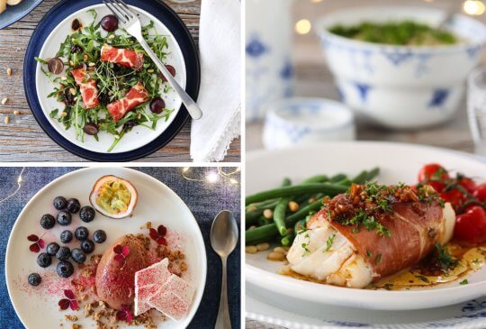 Image: JANUARMENYEN; COPPARULLER, TORSK OG SJOKOLADEMOUSSE