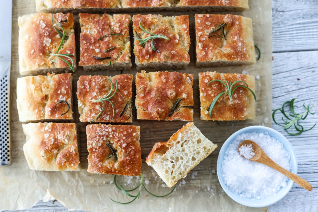 Eltefri focaccia
