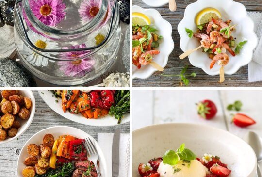 Image: JULIMENYEN; GRILLEDE REKER, INDREFILET MED CHIMICHURRI & VANILJEPARFAIT MED JORDBÆR