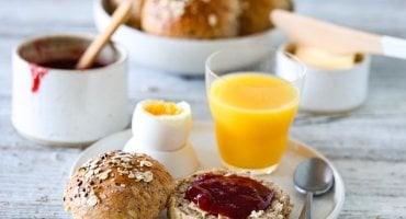 Image: GROVE RUNDSTYKKER MED COTTAGE CHEESE