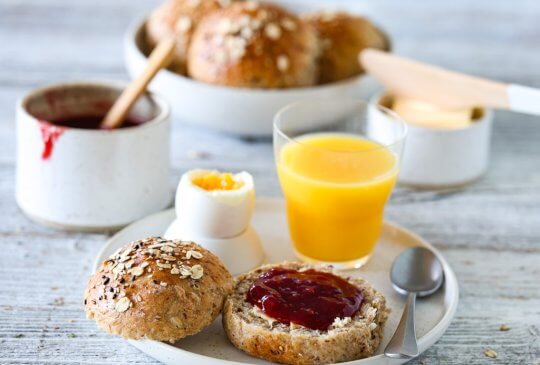 Image: GROVE RUNDSTYKKER MED COTTAGE CHEESE