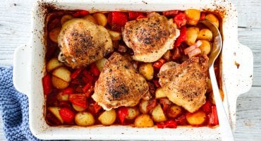 Image: KYLLINGFORM MED POTET, PAPRIKA OG CHORIZO