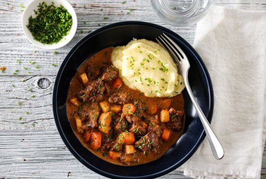 Image: BIFF STROGANOFF MED POTETMOS